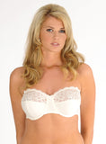 4058 Paysanne Strapless Bra (with multiway straps) in White or Pearl